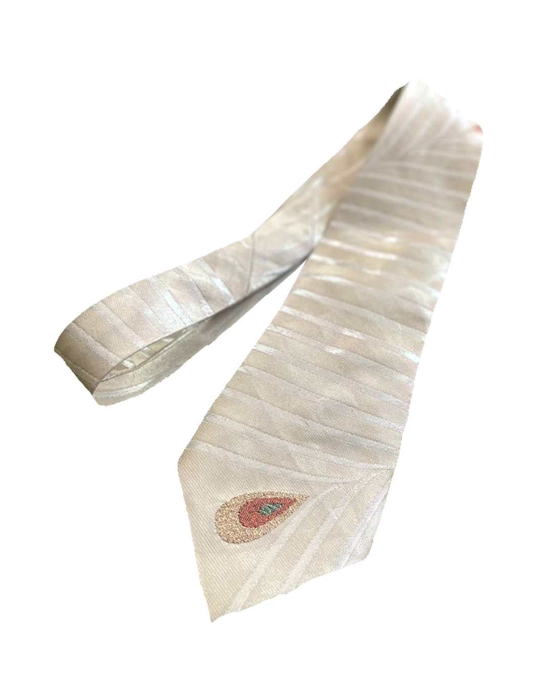 金糸入り帯地のネクタイ